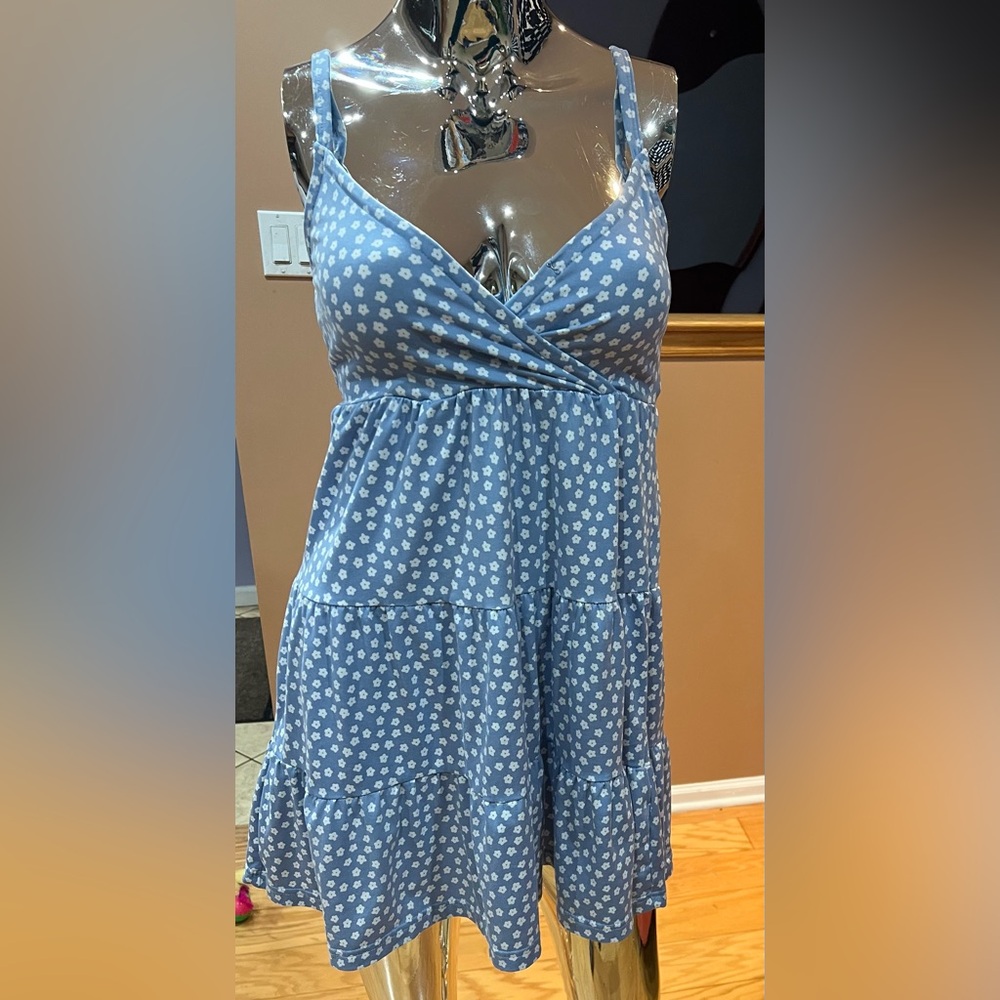 Hollister Blue Floral Dress